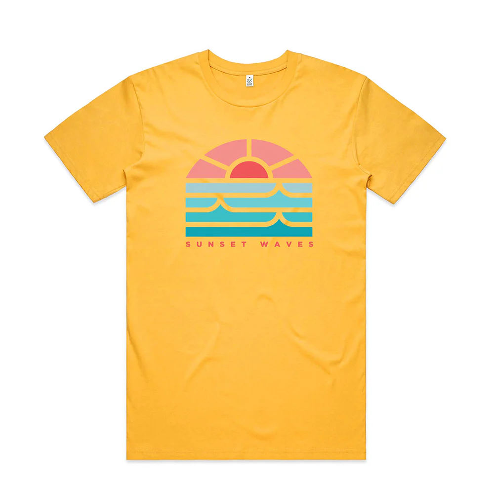 Sunset Waves T-shirt / Front Print - Image 5