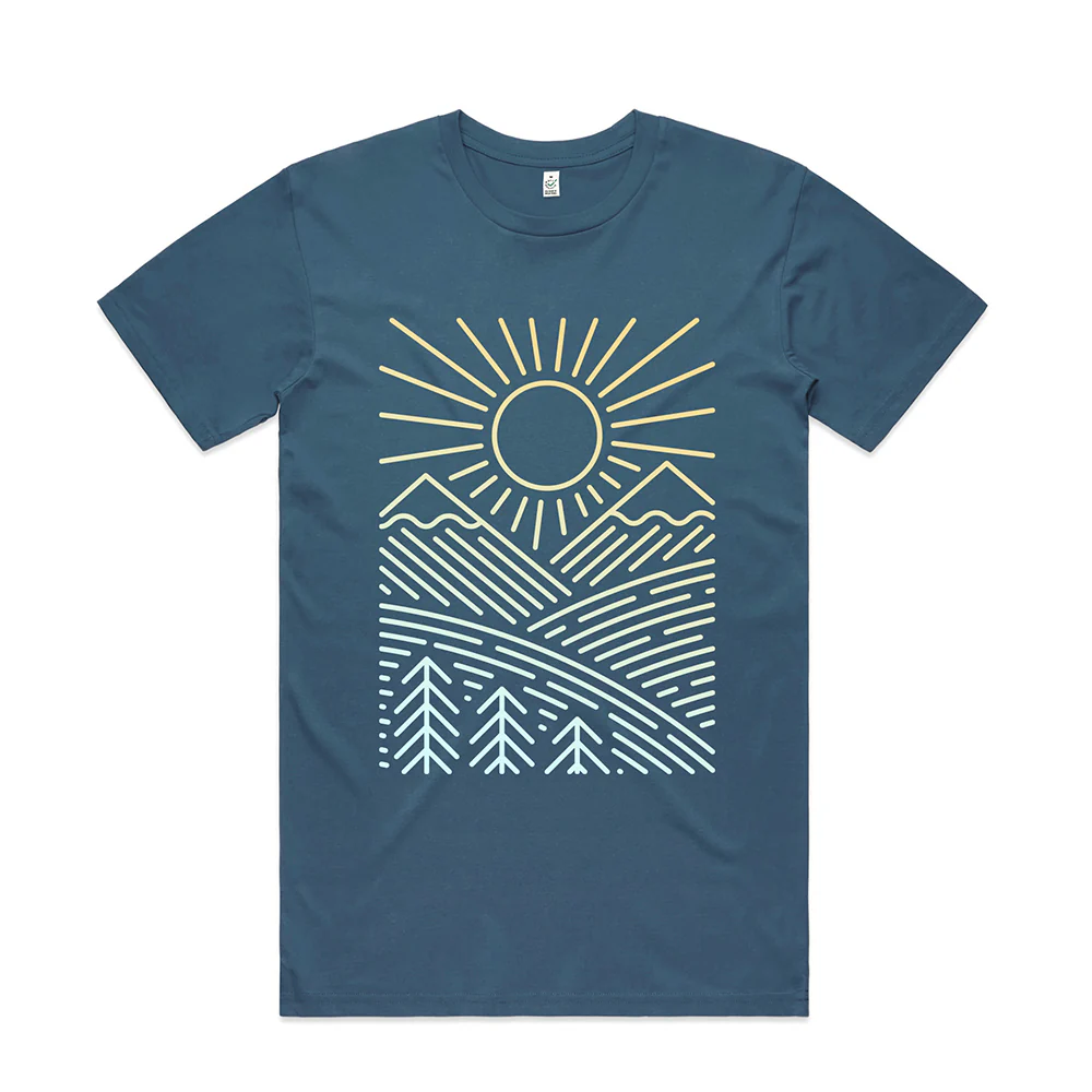 Sunshine Over Hills T-shirt / Front Print - Image 5