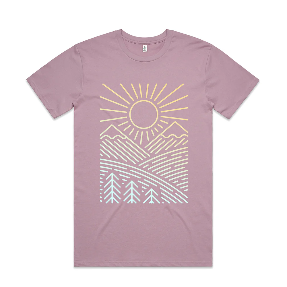 Sunshine Over Hills T-shirt / Front Print - Image 7
