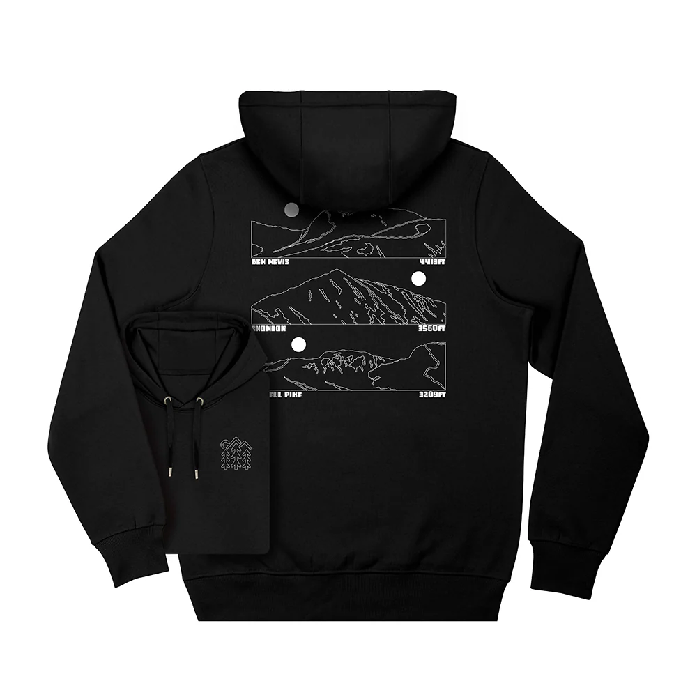 Three Peaks Hoodie / Back Print - Image 2
