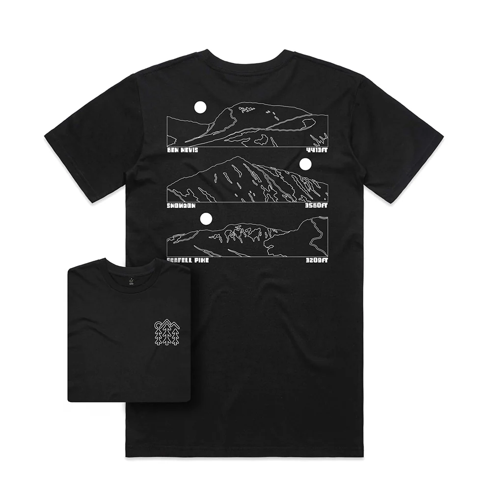 Three Peaks T-shirt / Back Print
