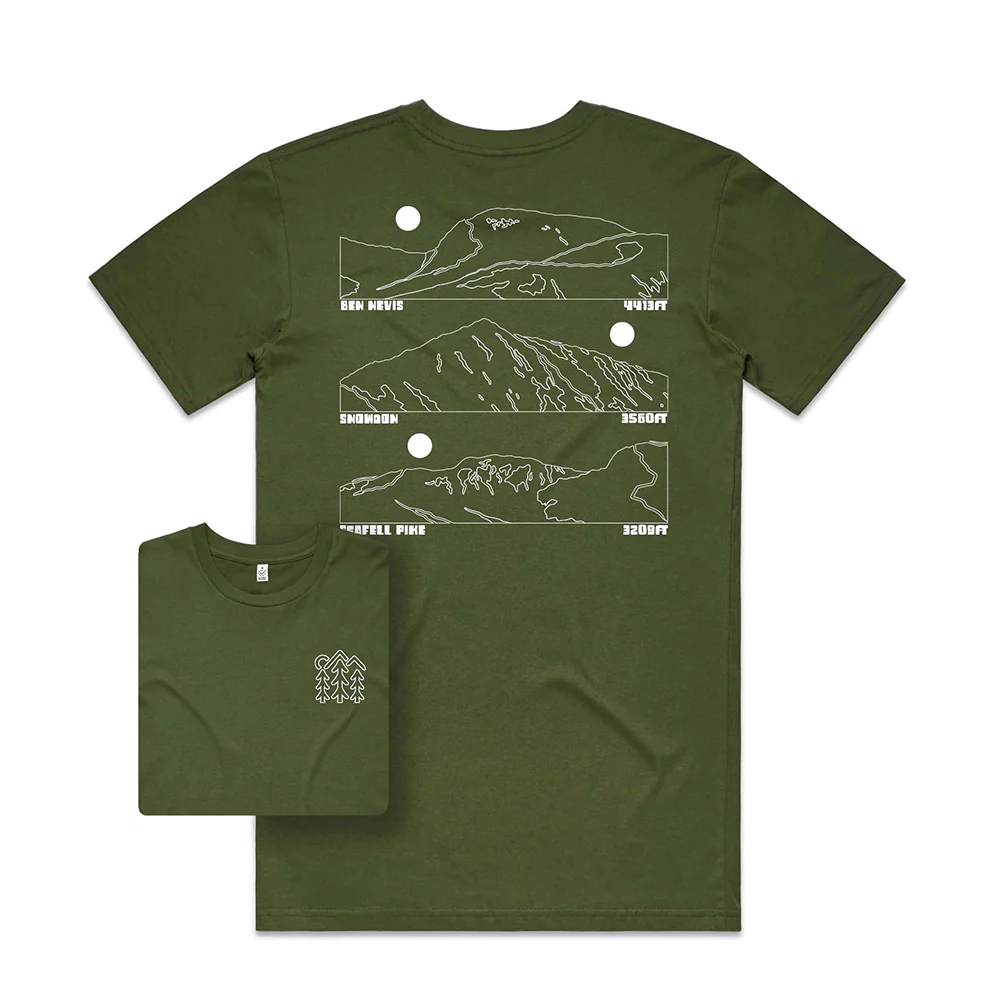 Three Peaks T-shirt / Back Print - Image 2
