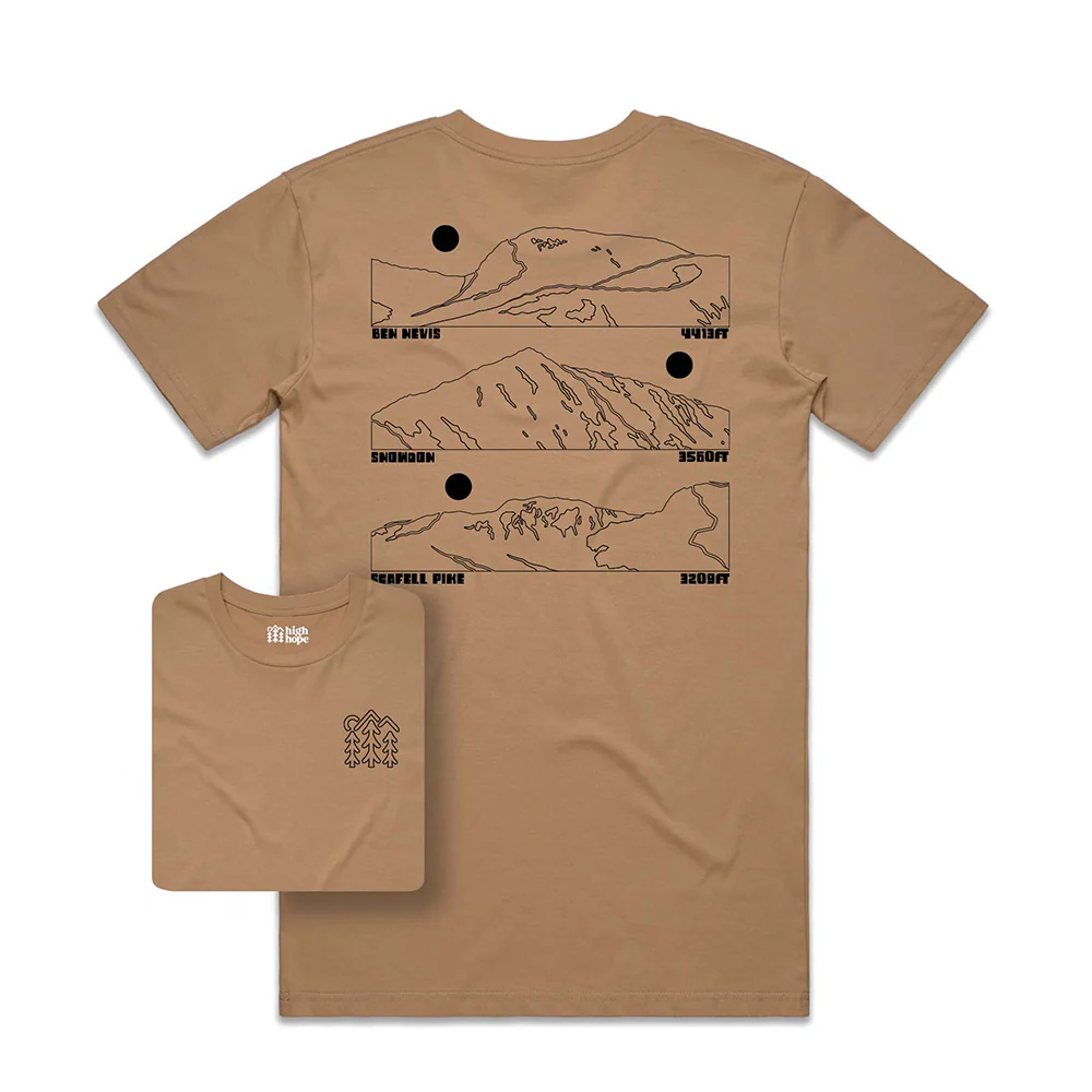Three Peaks T-shirt / Back Print - Image 3