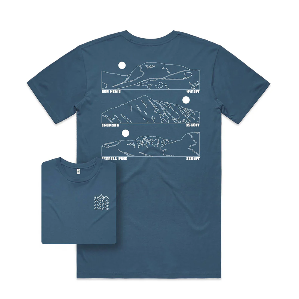 Three Peaks T-shirt / Back Print - Image 4