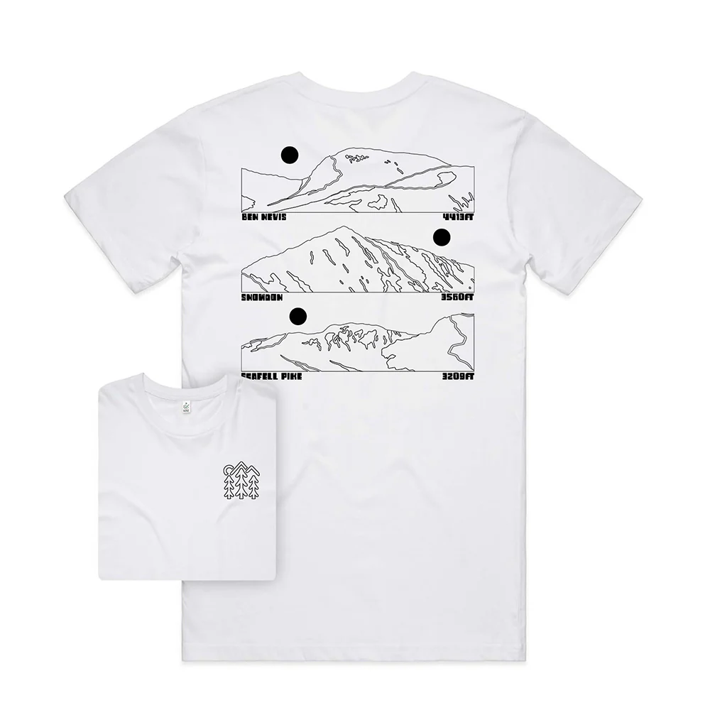 Three Peaks T-shirt / Back Print - Image 5