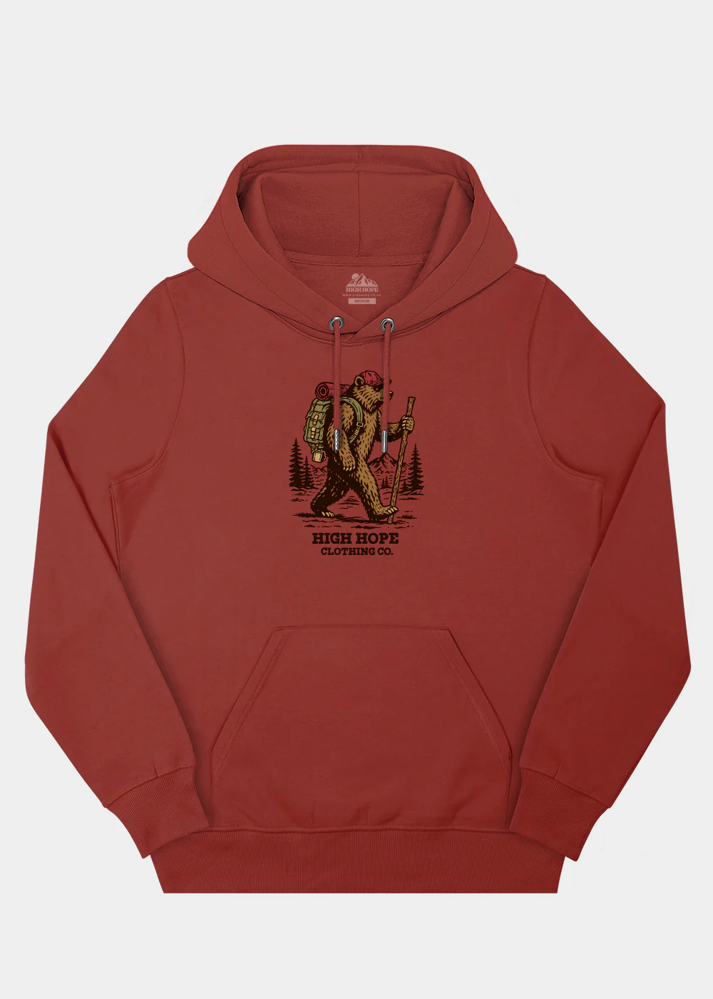 Trail Bear Hoodie / Front Print