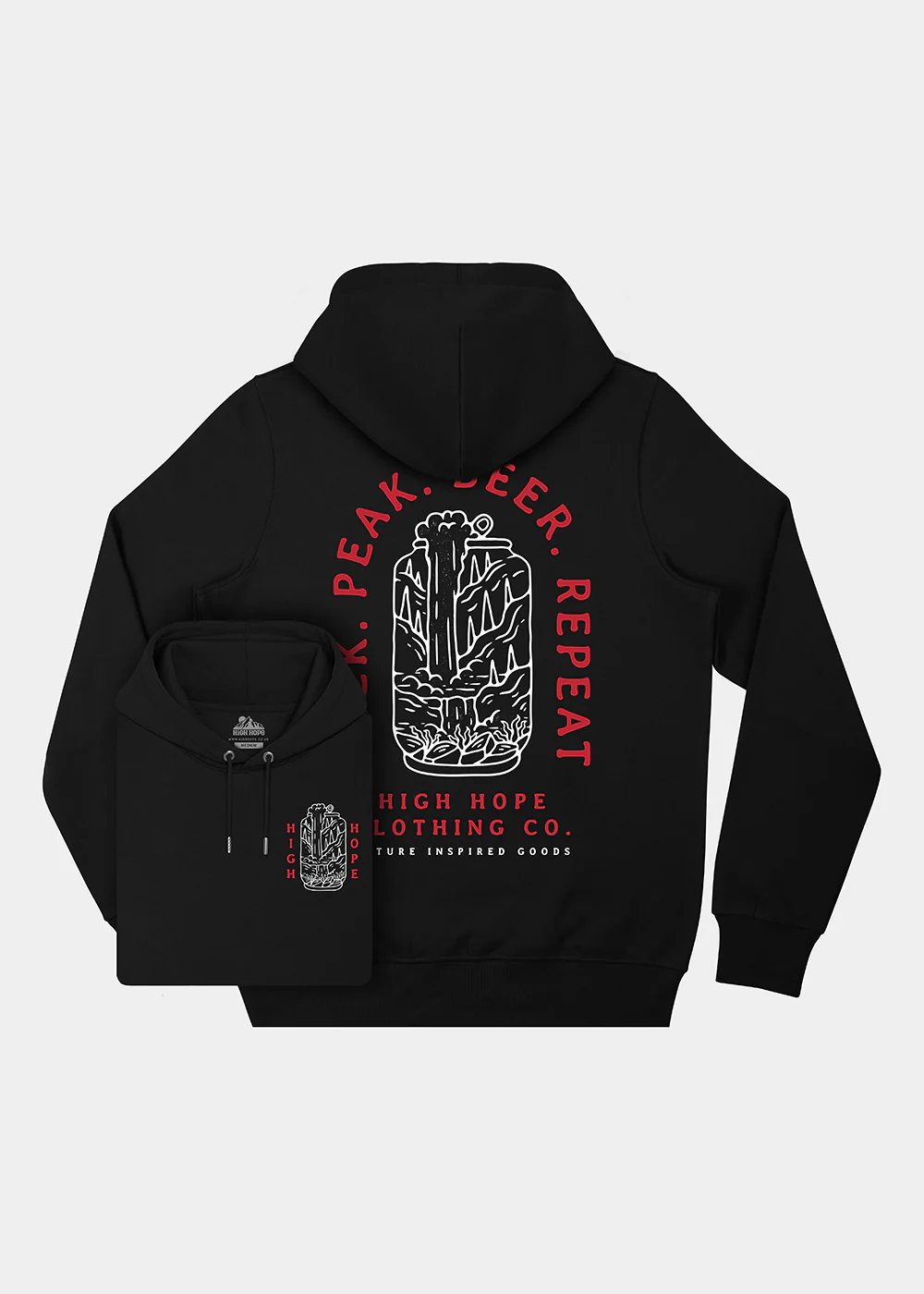 Trek Repeat Hoodie / Back Print - Image 3