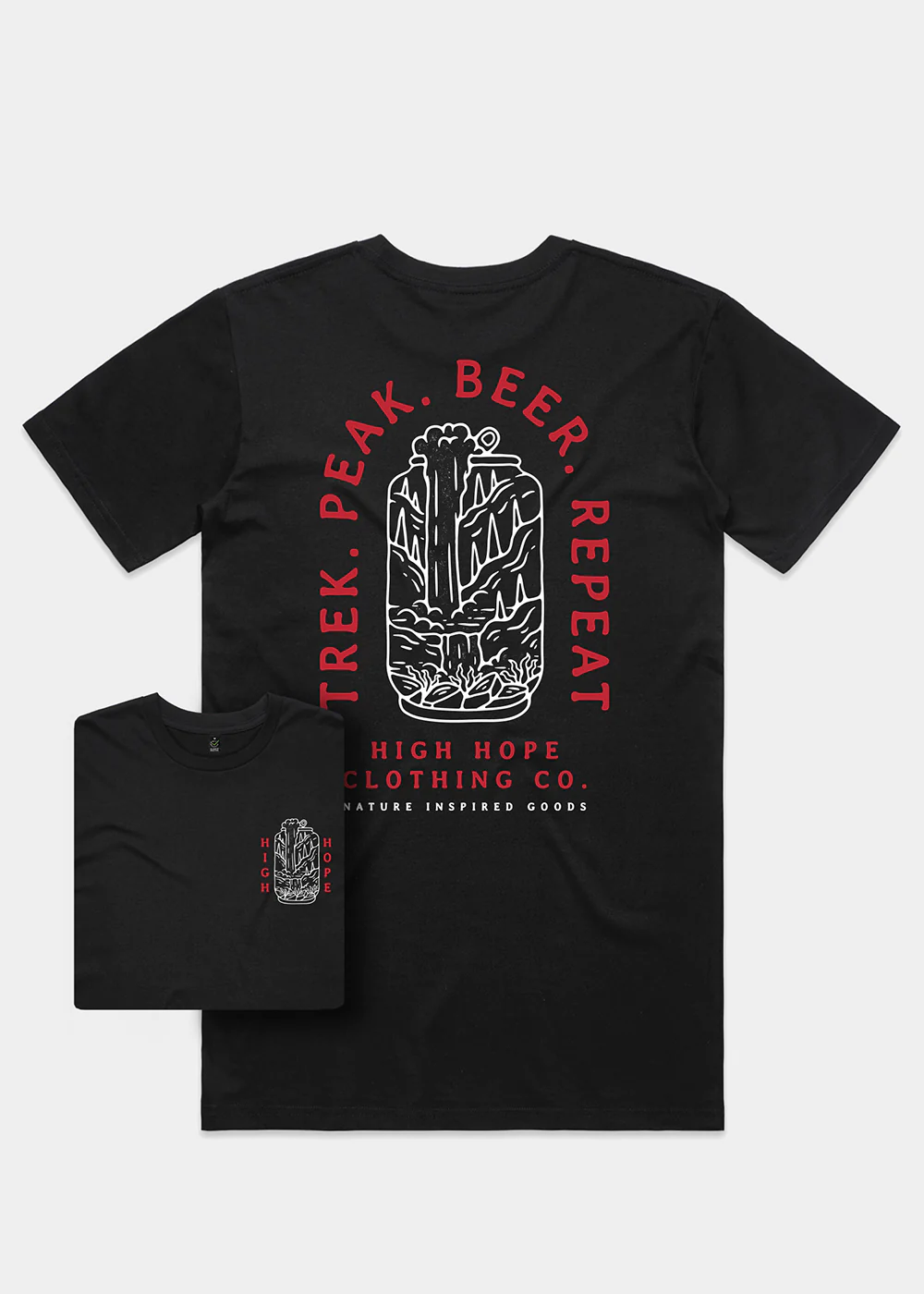Trek Repeat T-shirt / Back Print - Image 2