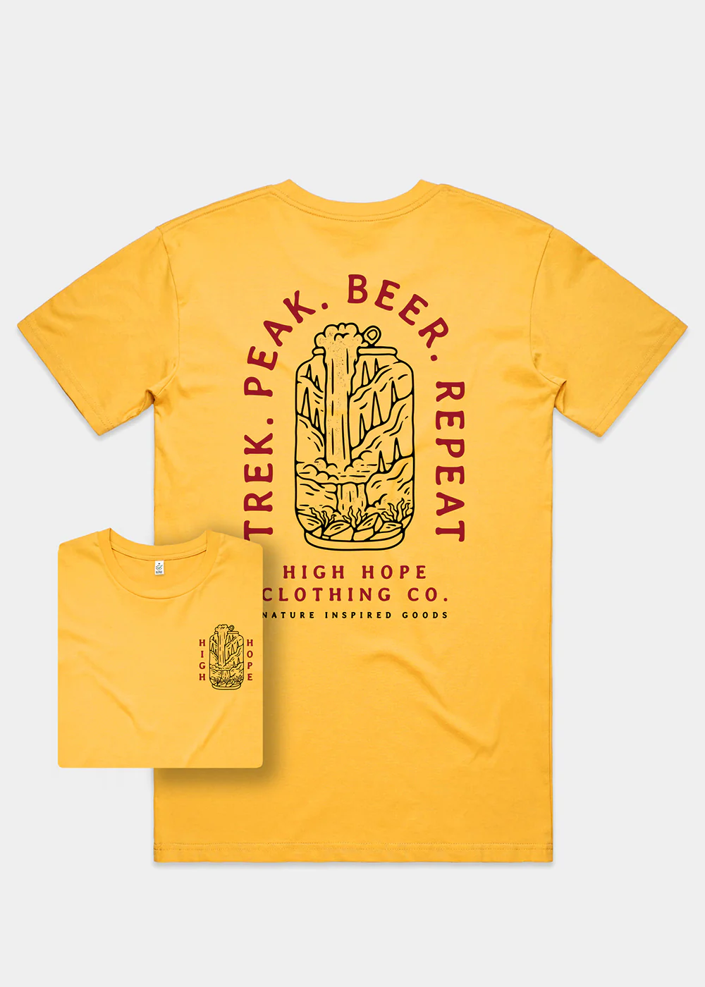 Trek Repeat T-shirt / Back Print - Image 3