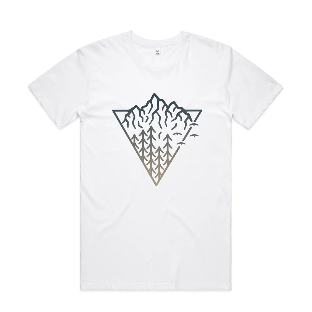 Triangle Mountain T-shirt / Front Print - Image 3