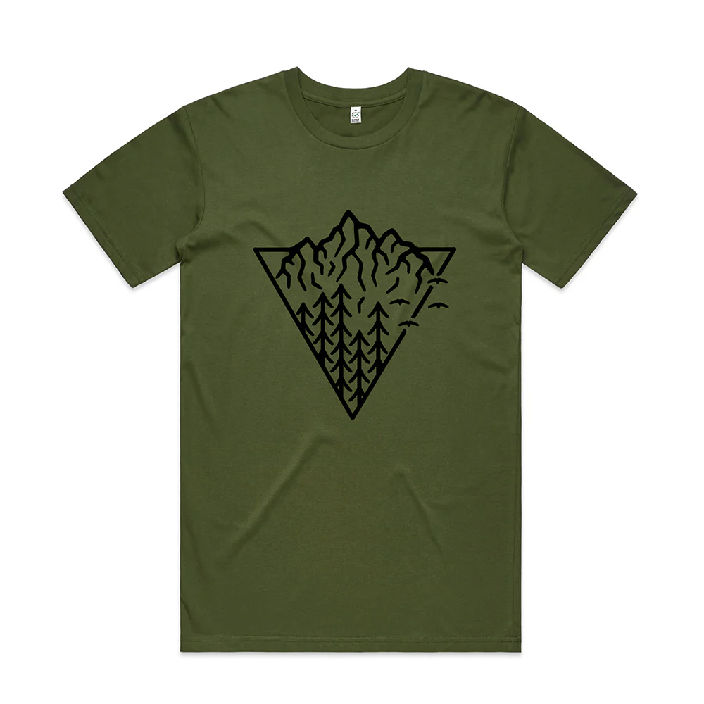 Triangle Mountain T-shirt / Front Print - Image 4