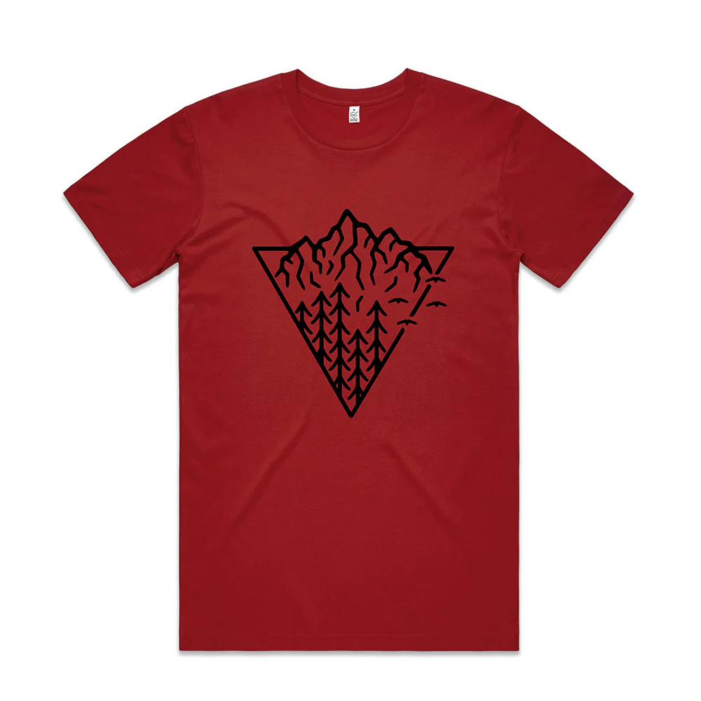 Triangle Mountain T-shirt / Front Print - Image 5