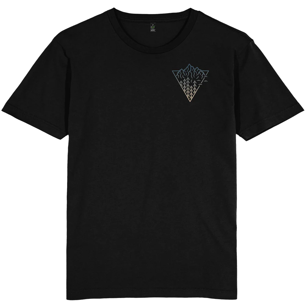 Triangle Mountain T-shirt / Pocket Print