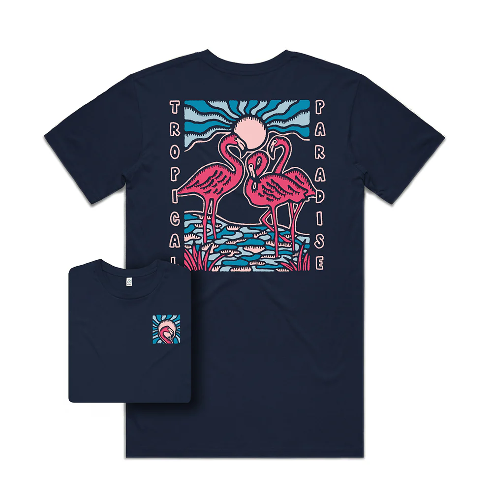 Tropical Paradise T-shirt / Back Print - Image 4