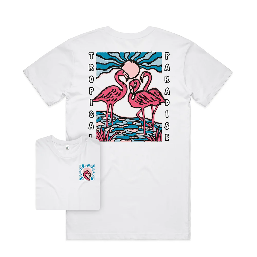 Tropical Paradise T-shirt / Back Print - Image 5