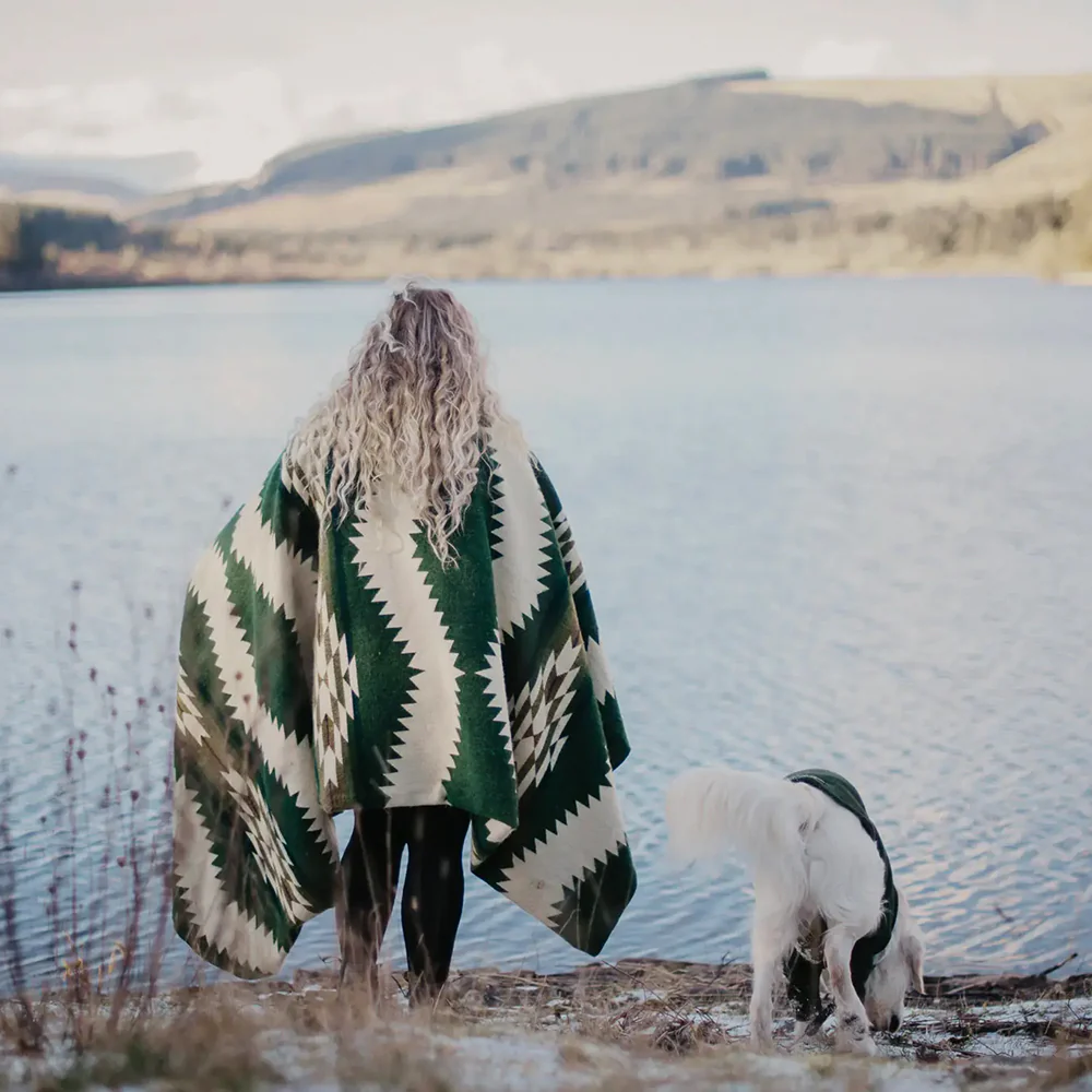 Tsachila Blanket - Forest Green - Image 3