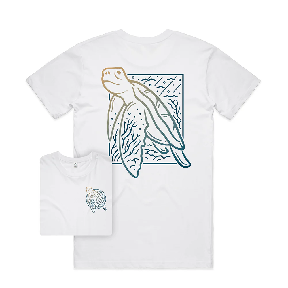 Turtle Scene T-shirt / Back Print - Image 2