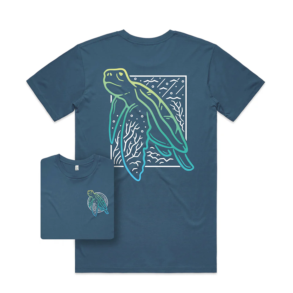 Turtle Scene T-shirt / Back Print - Image 4