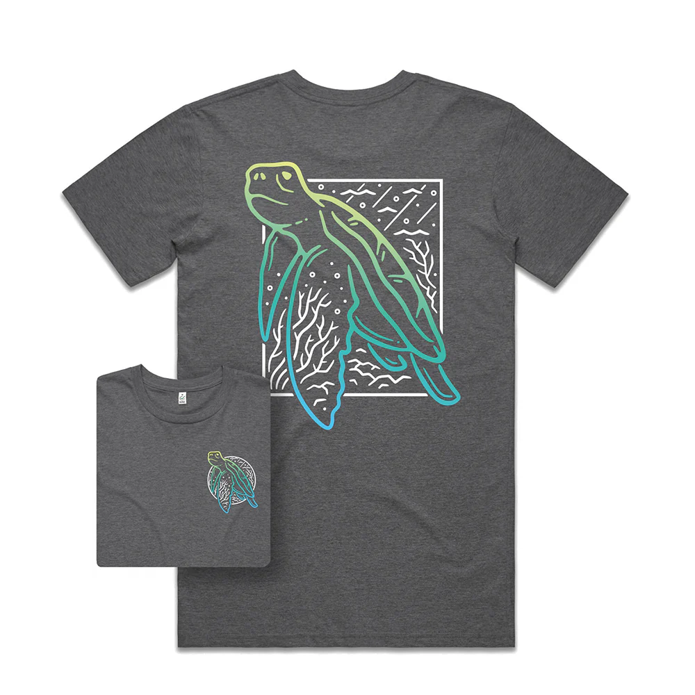 Turtle Scene T-shirt / Back Print - Image 5