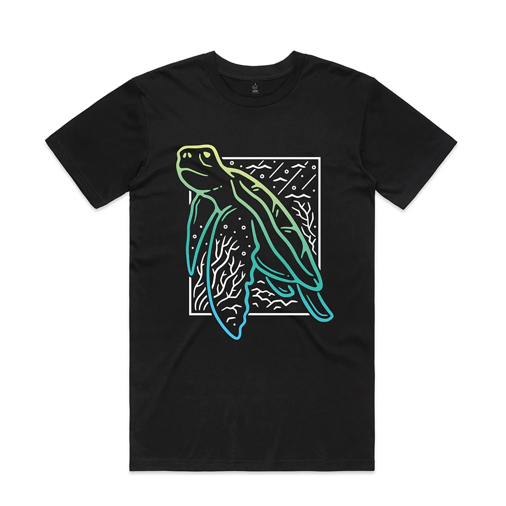 Turtle Scene T-shirt / Front Print - Image 3