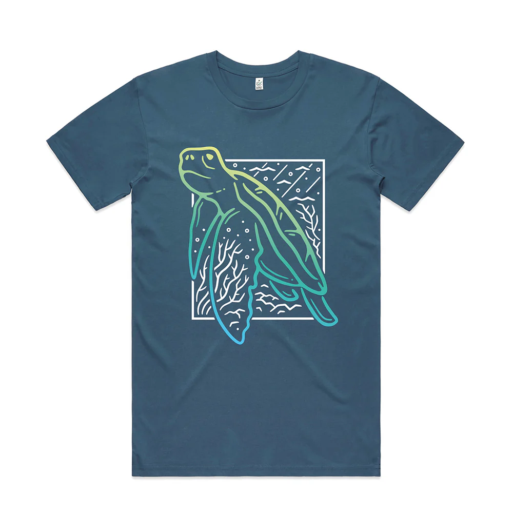 Turtle Scene T-shirt / Front Print - Image 4