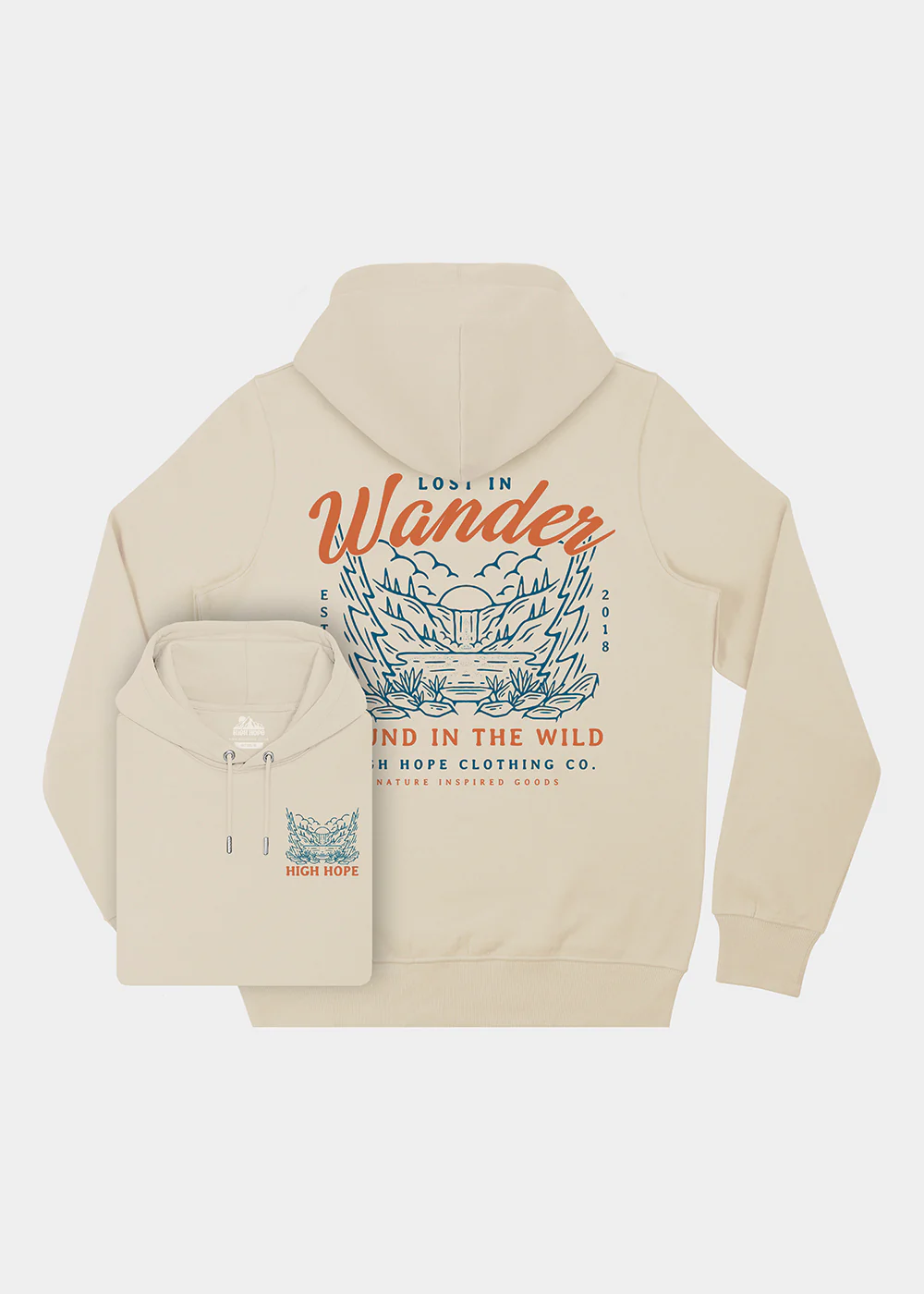 Wander Hoodie / Back Print - Image 3