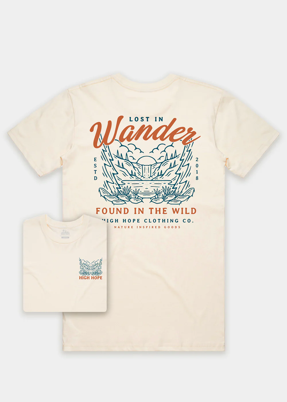 Wander T-shirt / Back Print - Image 2