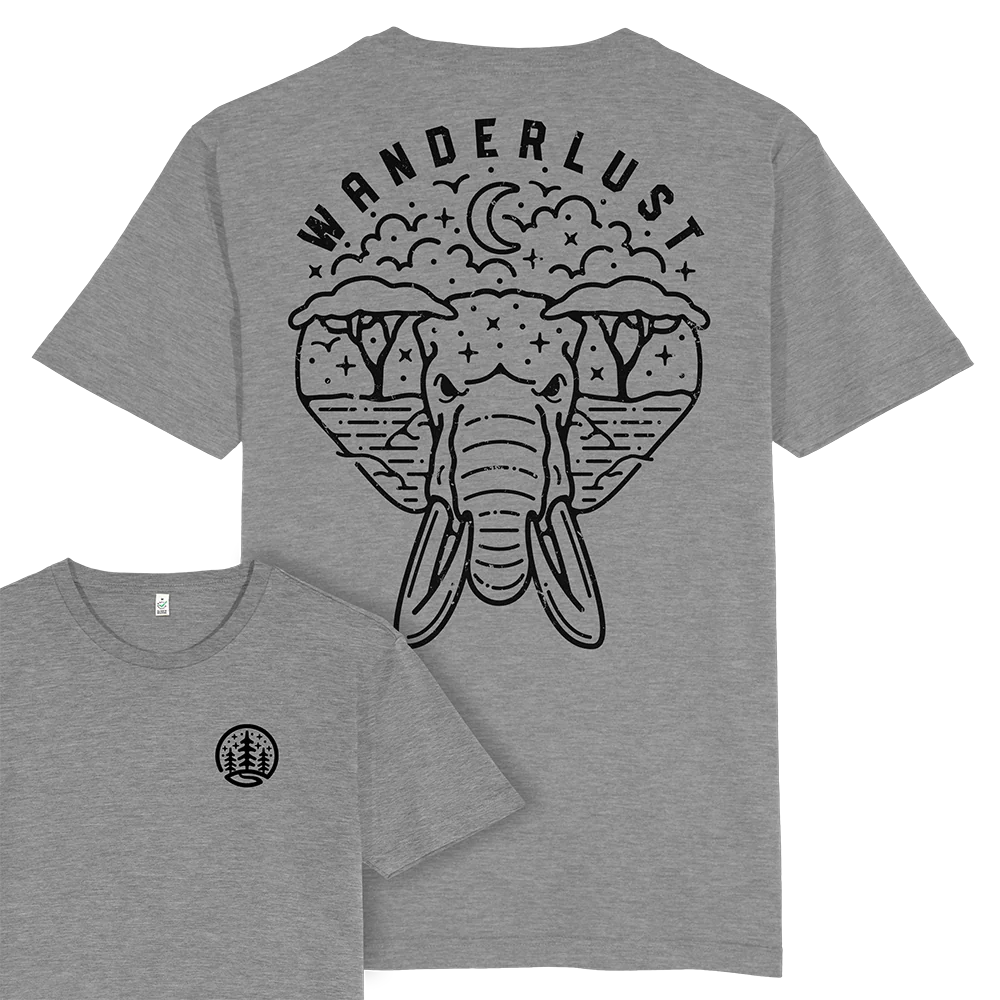 Wanderlust T-shirt / Back Print - Image 3