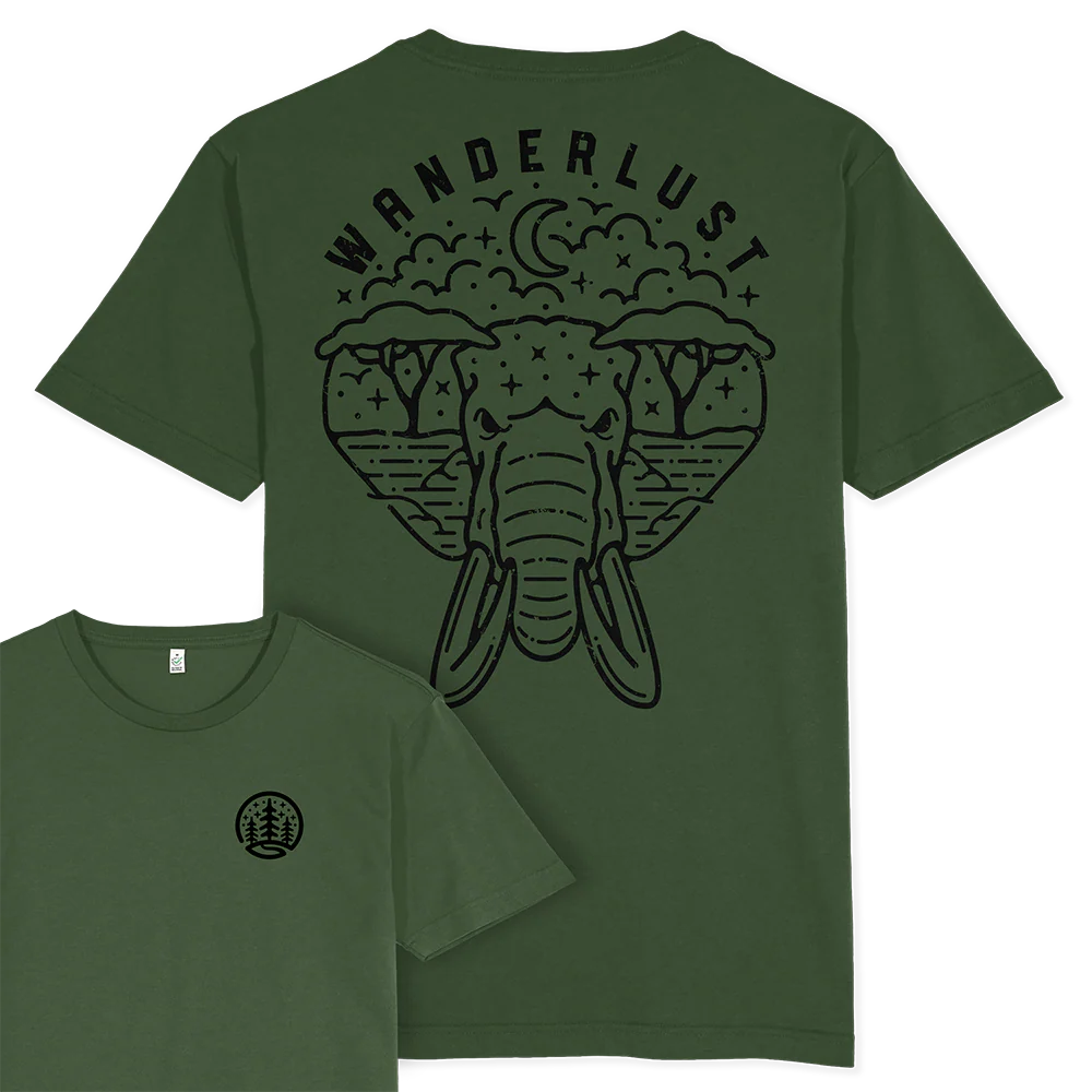 Wanderlust T-shirt / Back Print - Image 4