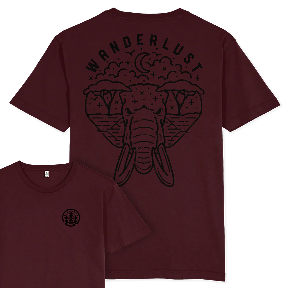 Wanderlust T-shirt / Back Print - Image 5