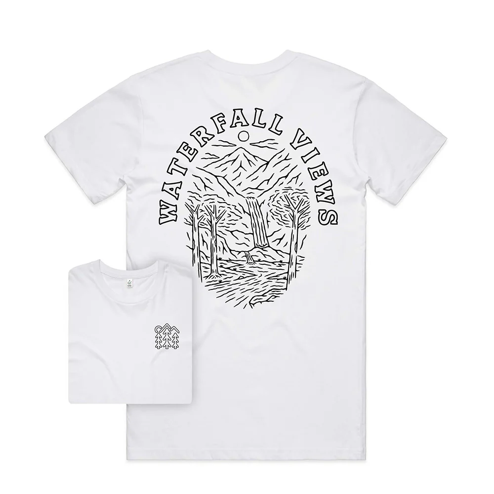 Waterfall Views T-shirt / Back Print - Image 2