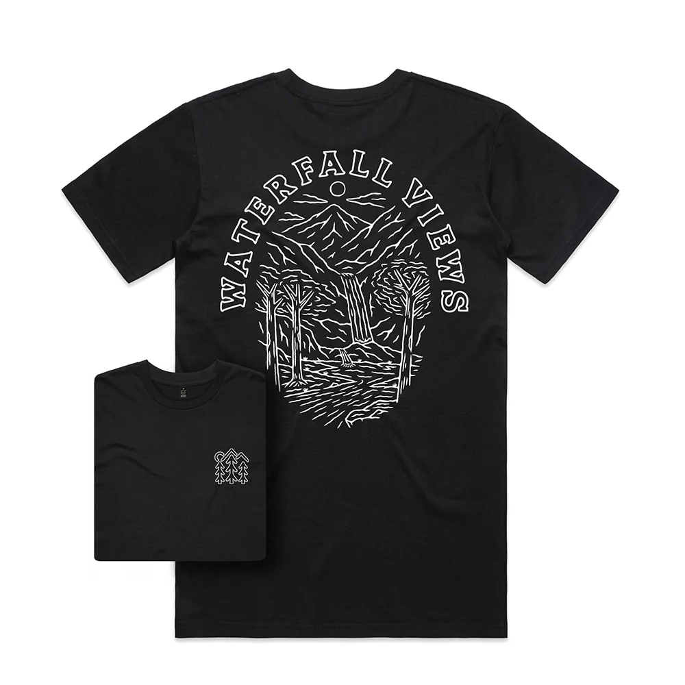 Waterfall Views T-shirt / Back Print - Image 3