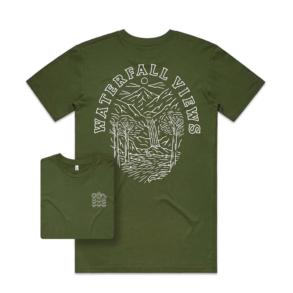 Waterfall Views T-shirt / Back Print - Image 5