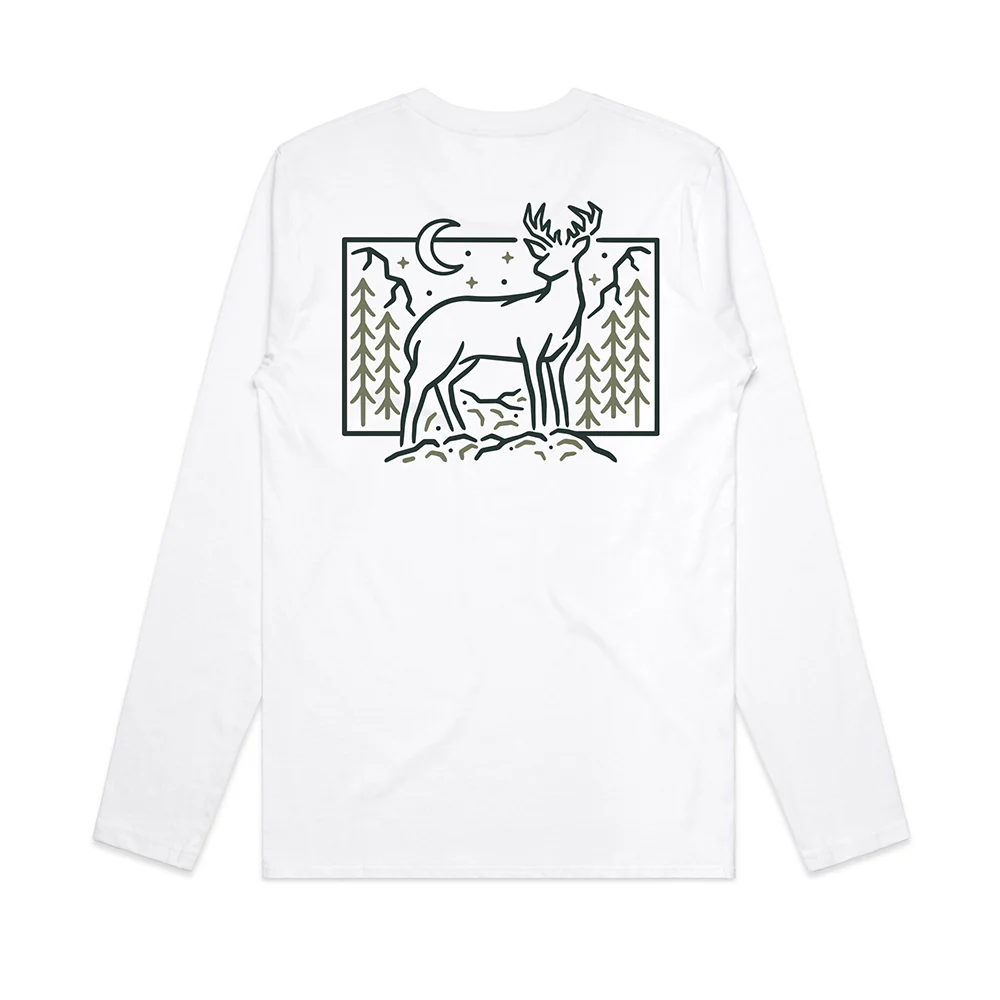 Winter Deer Back Print / Long Sleeve - Image 3