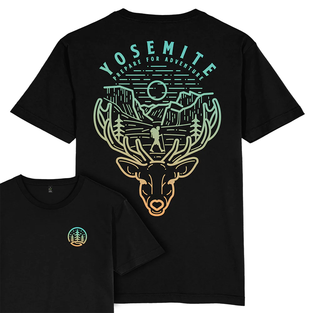 Yosemite Hiker T-shirt / Back Print