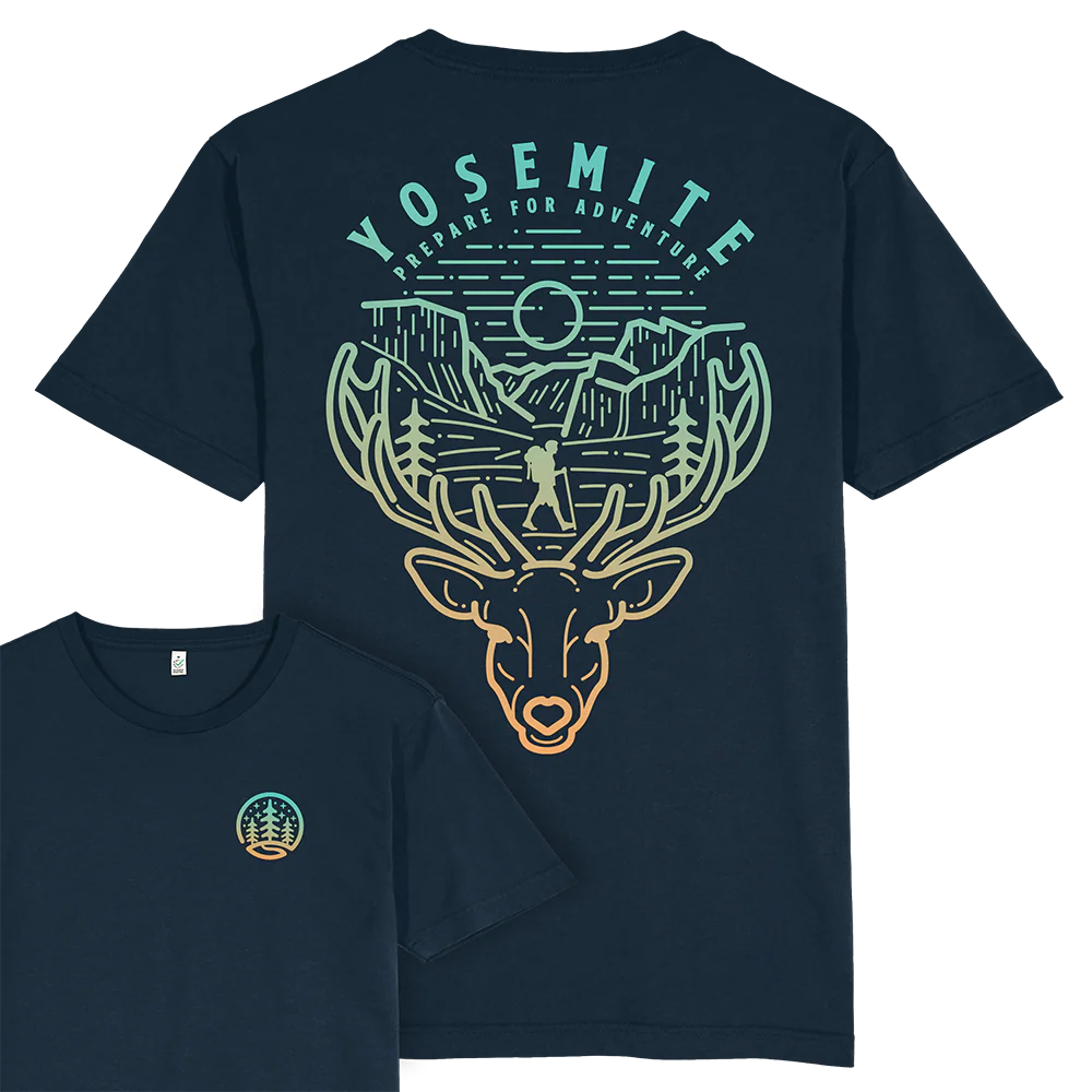 Yosemite Hiker T-shirt / Back Print - Image 3