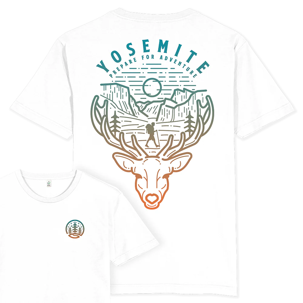 Yosemite Hiker T-shirt / Back Print - Image 4